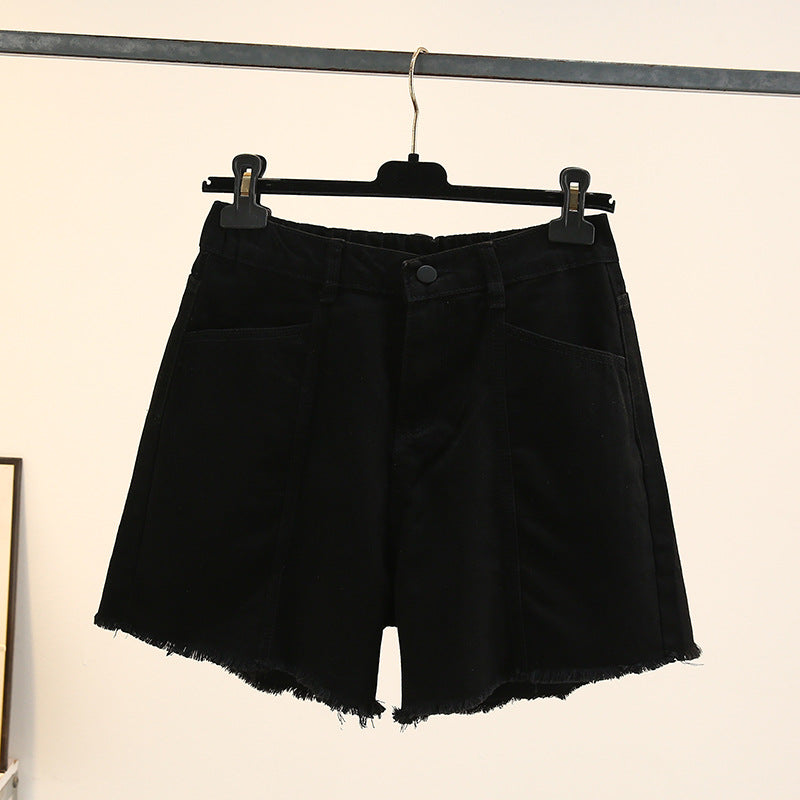 Summer Breeze Plus-Size Denim Shorts-Blue-2XL-State of Style