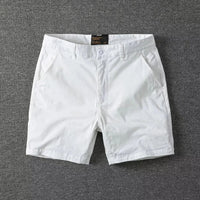 Summer chino shorts with a comfort fit – Matteo-White-28-State of Style