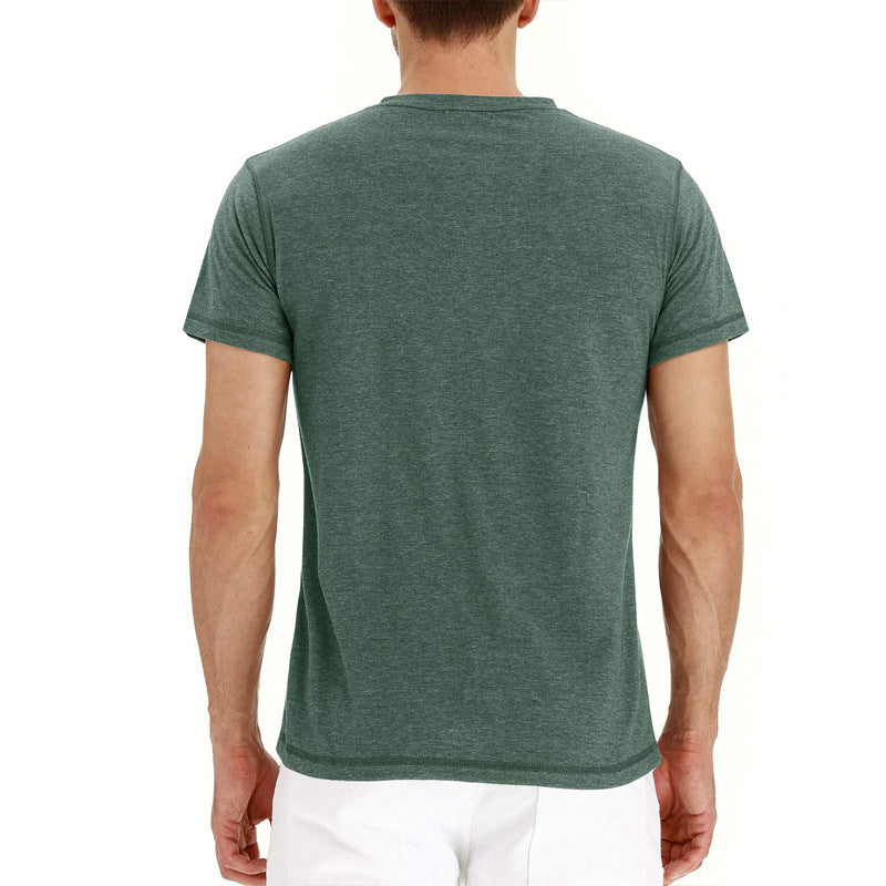 Summer Cotton Men's T-shirt – Finn-Dark blue-S-State of Style