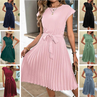 Summer dress with Short Sleeves – Amara-Black-S-State of Style