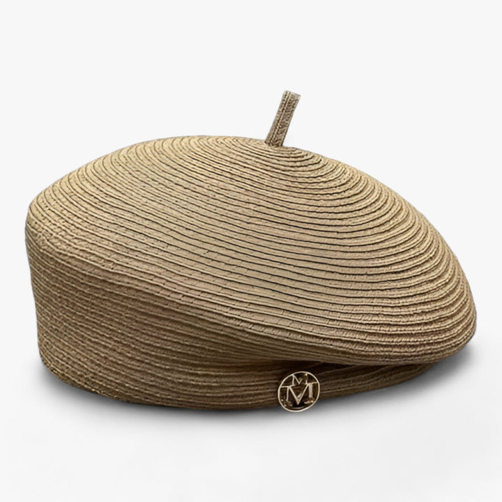 Summer fedora hat for women made of straw – light & stylish-Knotgrass-Average size 55-57 cm-State of Style