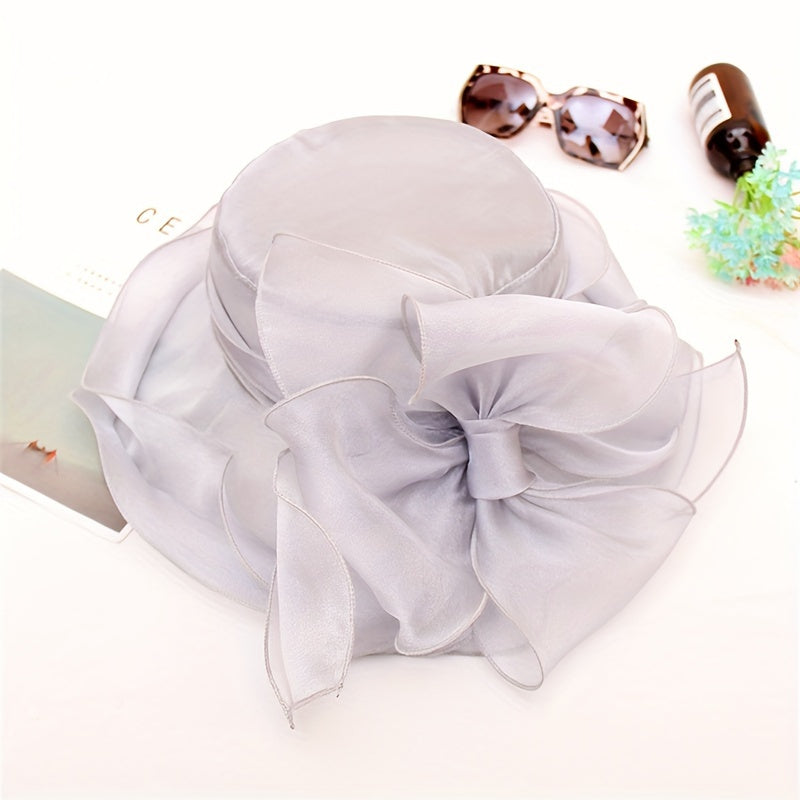 Summer Hat with Breathable Sunshade and Wide Brim - Alara-Gray-State of Style