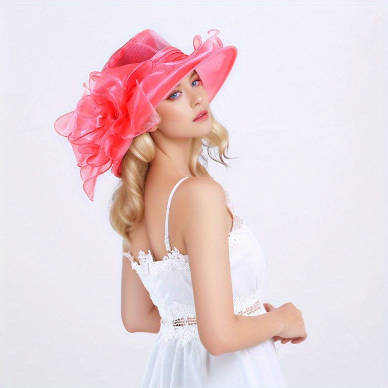 Summer Hat with Breathable Sunshade and Wide Brim - Alara-Red-State of Style