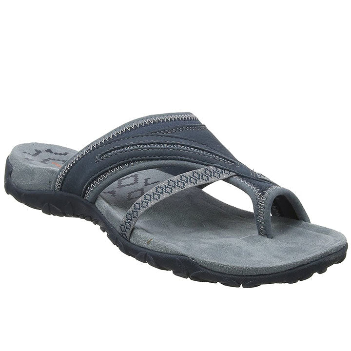 Summer Ladies T-Strap Slipper Sandals – Alina-Gray-3-State of Style