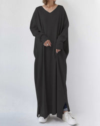 Summer Maxi Dress in Cotton-Linen Blend – Sorella-Black-S-State of Style