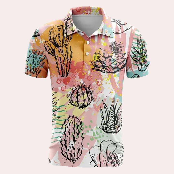 Summer Men's Polo Shirt with Comfortable Fit – Sven-Orange-S-State of Style