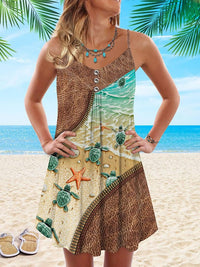 Summer Mini Dress with Playful Print - Celestine-Multicoloured-S-State of Style