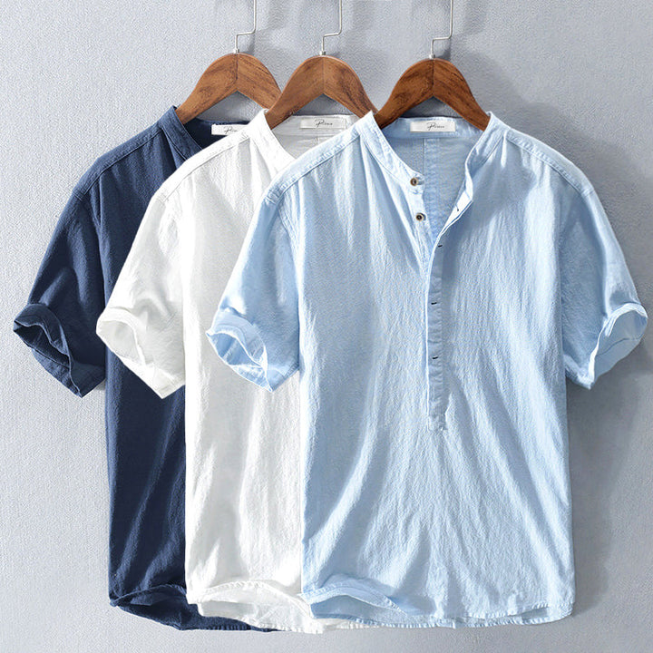 Summer shirt for men made from breathable fabric – Elias-White-S-State of Style