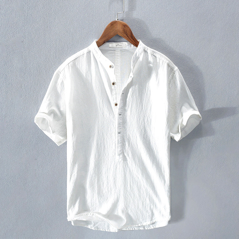 Summer shirt for men made from breathable fabric – Elias-White-S-State of Style