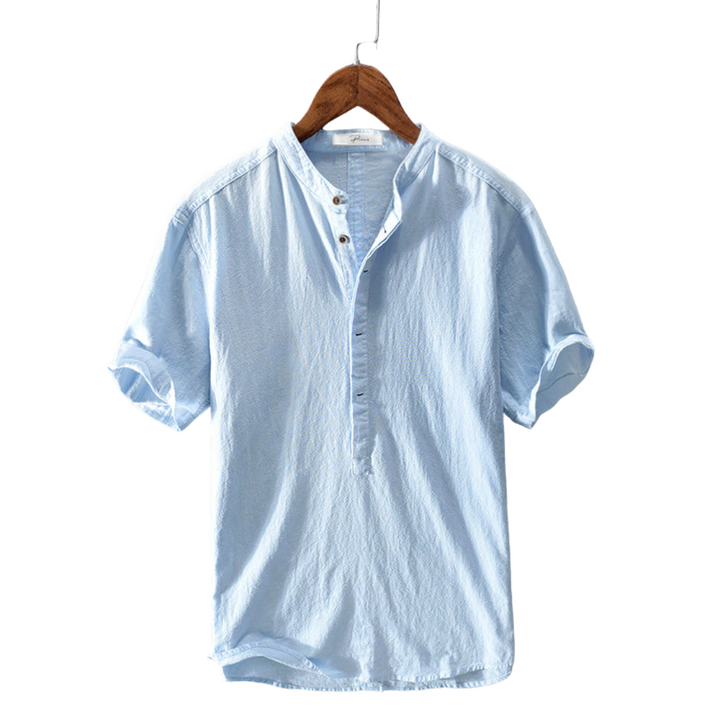 Summer shirt for men made from breathable fabric – Elias-White-S-State of Style