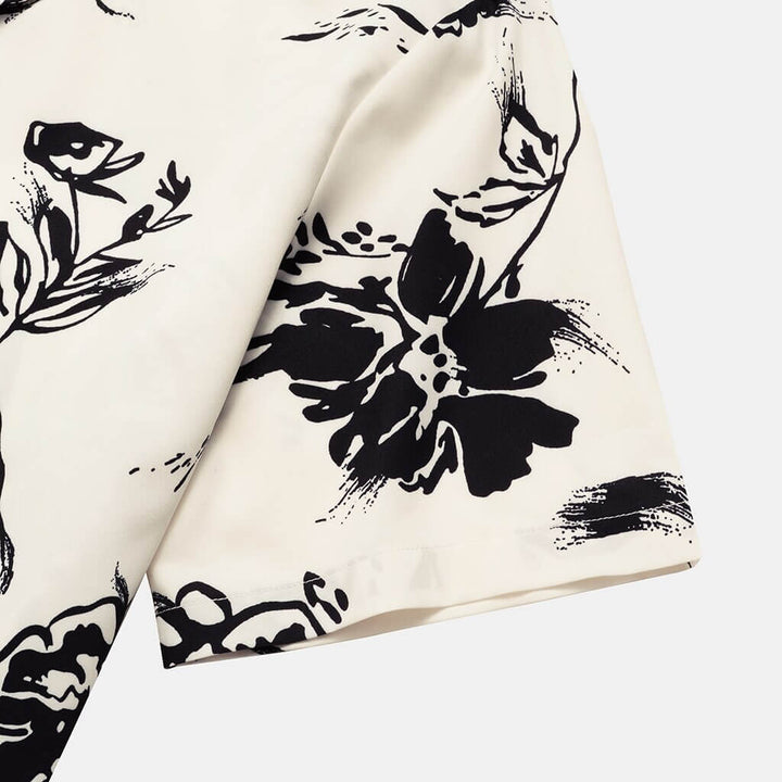 Summer shirt for men with tropical flair - AlohaVibes-Beige-M-State of Style