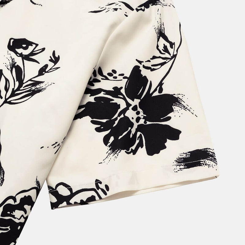 Summer shirt for men with tropical flair - AlohaVibes-Beige-M-State of Style