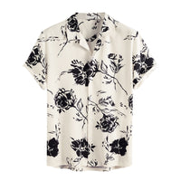 Summer shirt for men with tropical flair - AlohaVibes-Beige-M-State of Style