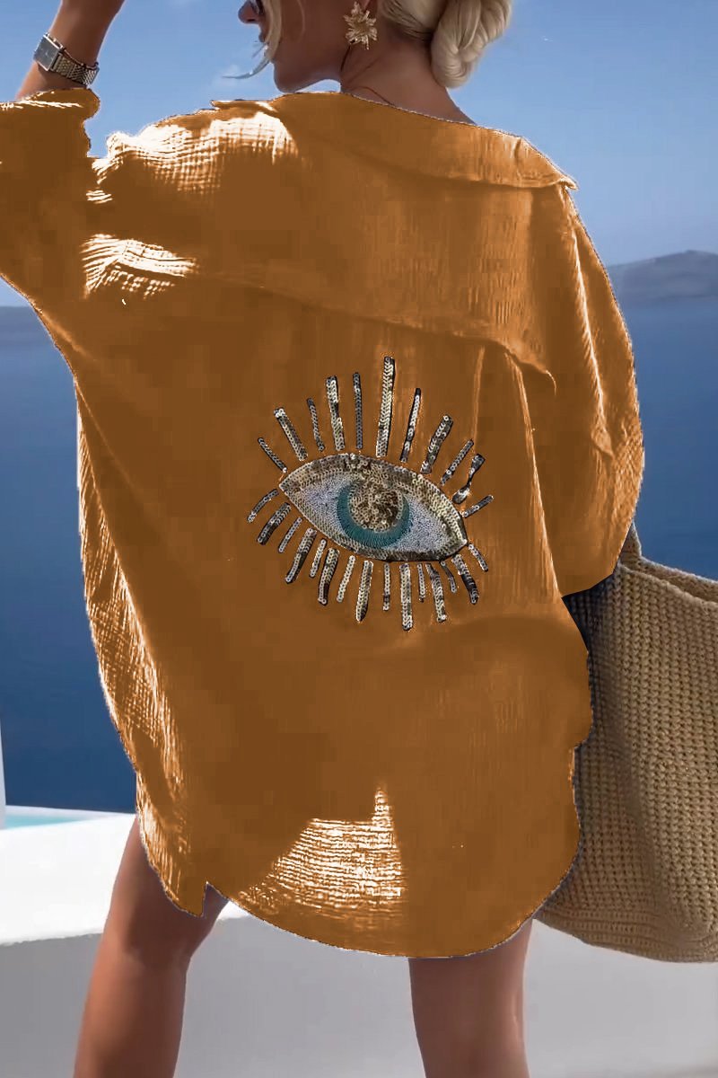Summer Women's Tunic with Embellished Back – Serena-Yellow-S-State of Style