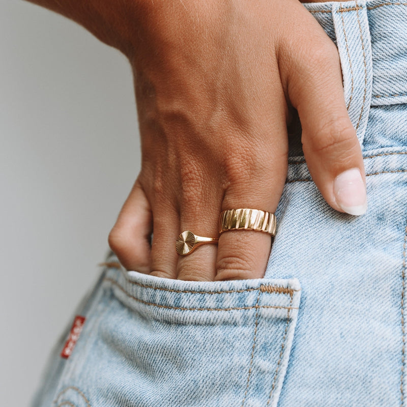 Sun Signet Ring - Solara-5-Gold-State of Style