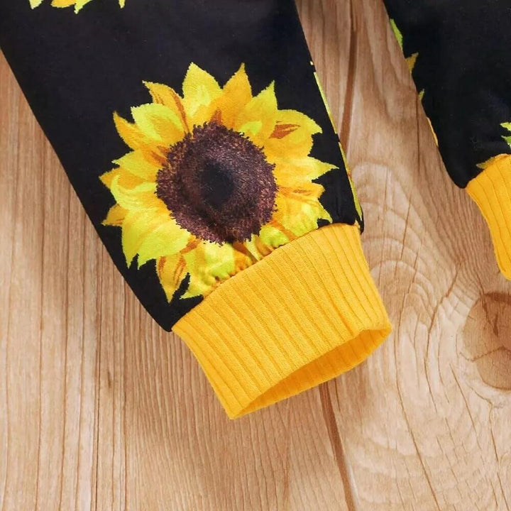 2-piece baby outfit with sunflower print – SonnenLächeln