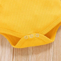 2-piece baby outfit with sunflower print – SonnenLächeln