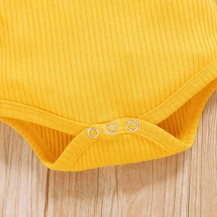 2-piece baby outfit with sunflower print – SonnenLächeln
