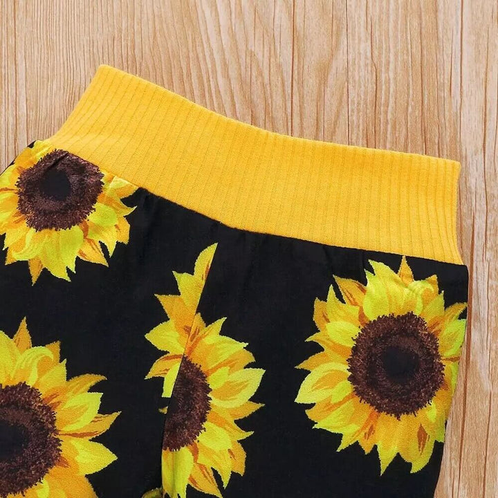 2-piece baby outfit with sunflower print – SonnenLächeln