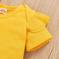 2-piece baby outfit with sunflower print – SonnenLächeln