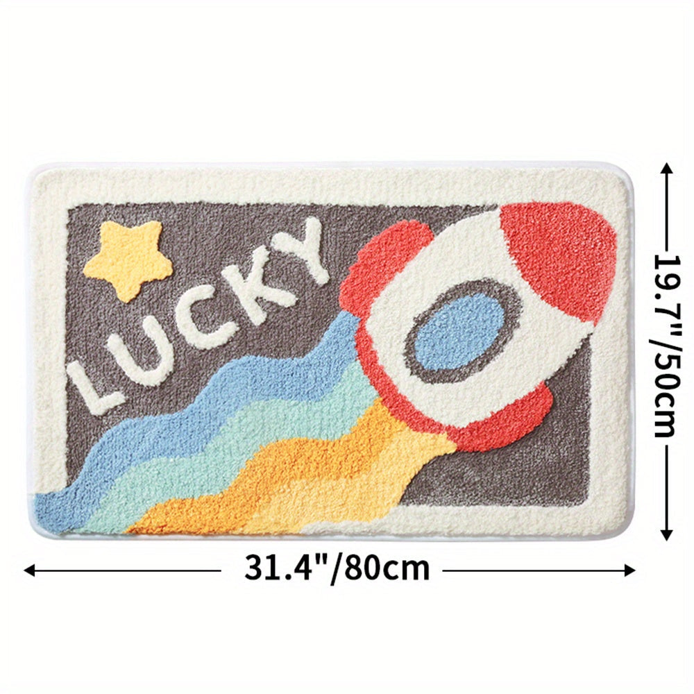 Super Absorbent Anti-Slip Bath Mat for Bathroom and Toilet - Milo-50cm x 80cm-Rocket-State of Style
