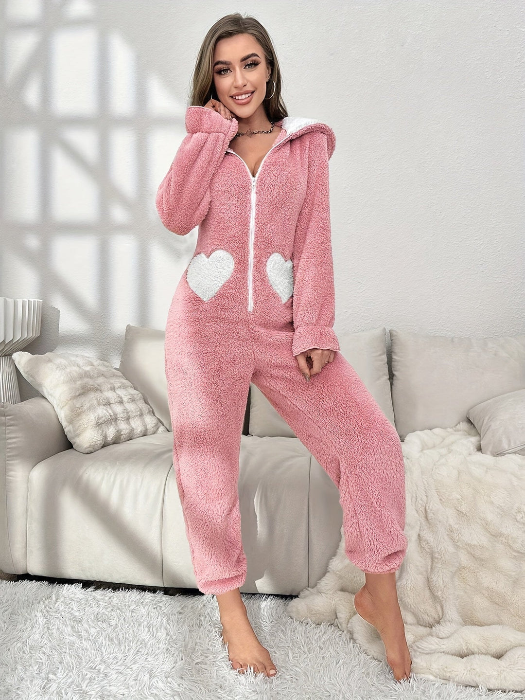 Super Cute Ladies Onesie - Emily-Pink-S-State of Style