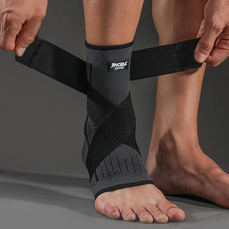 Supportive Compression Ankle Brace - FlexiFit-Black-M (Fits AU sizes 1-4)-State of Style