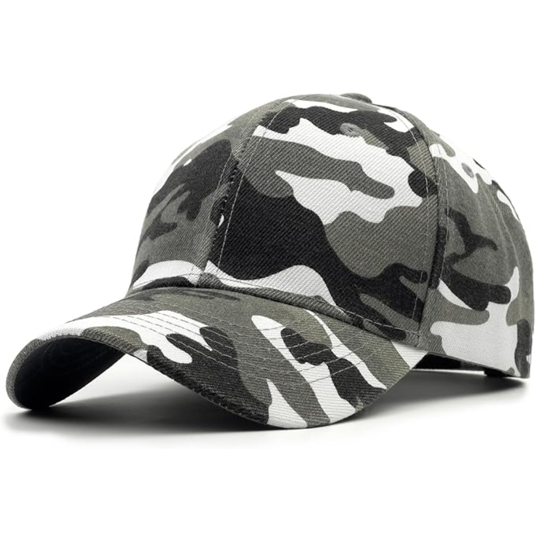 Sustainable Adjustable Performance Baseball Cap - Simon-Camouflage Grey-State of Style