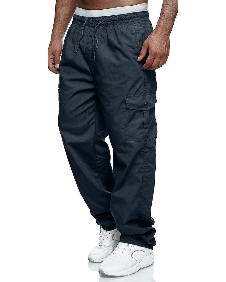 Sustainable and Comfortable Men's Trousers - Nolan-Blue-M-State of Style