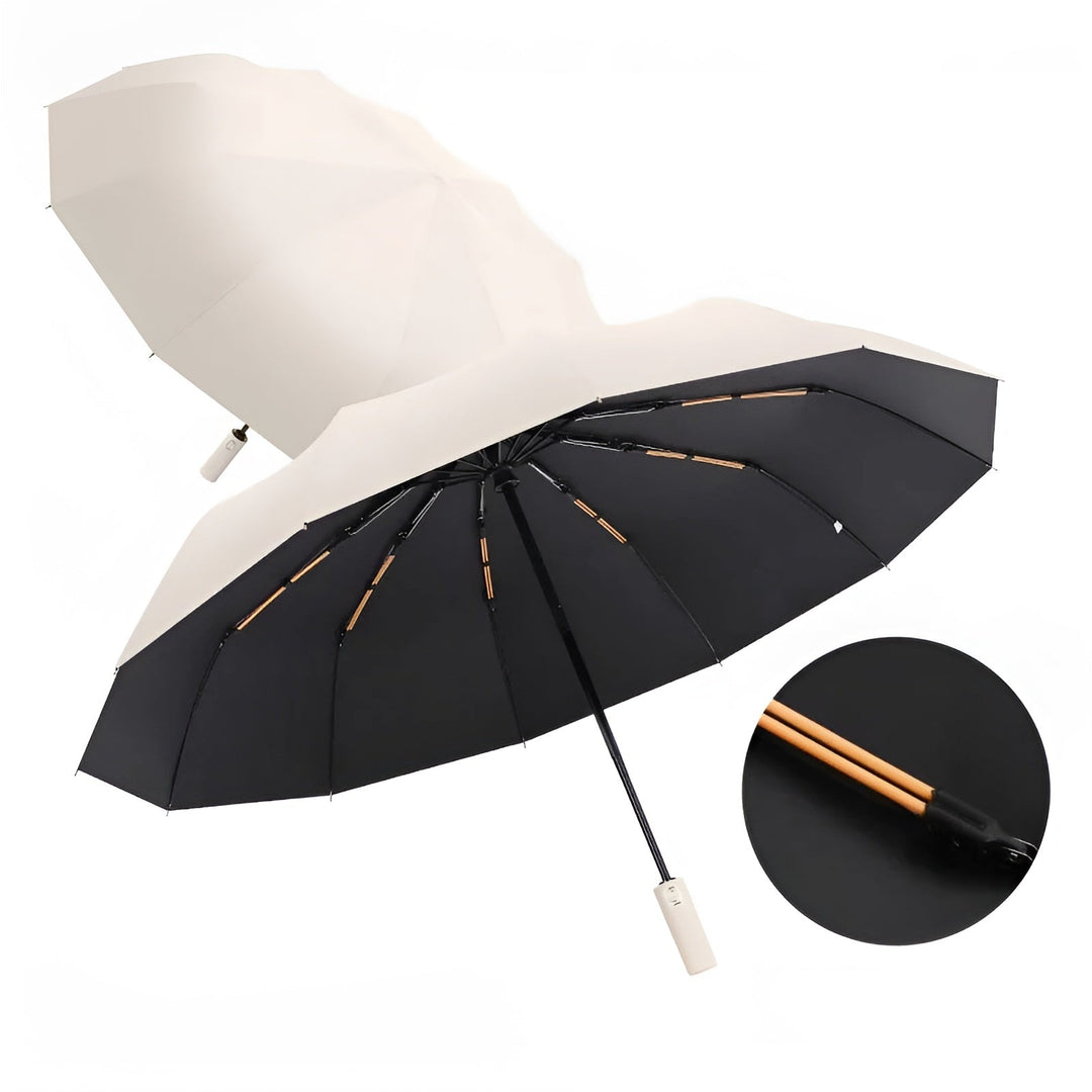 Sustainable Umbrella with UV Protection - StormShield-Beige-State of Style