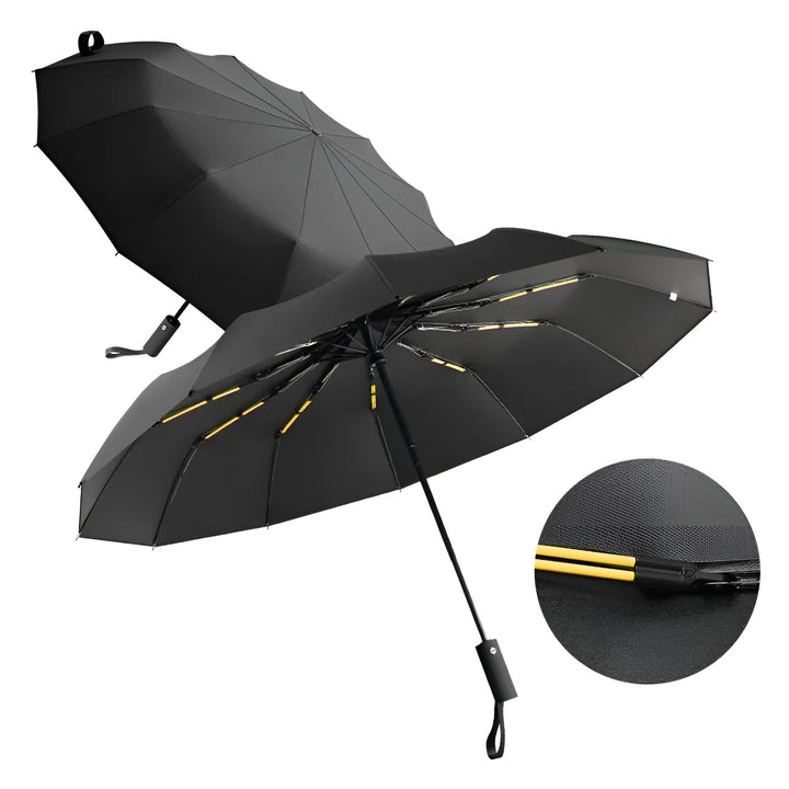 Sustainable Umbrella with UV Protection - StormShield-Black-State of Style