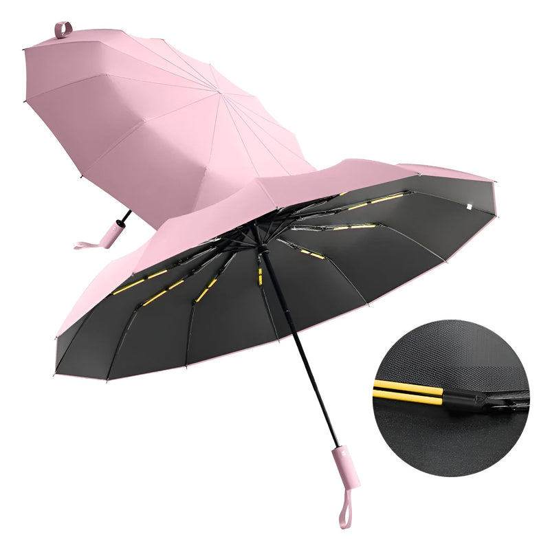 Sustainable Umbrella with UV Protection - StormShield-Pink-State of Style