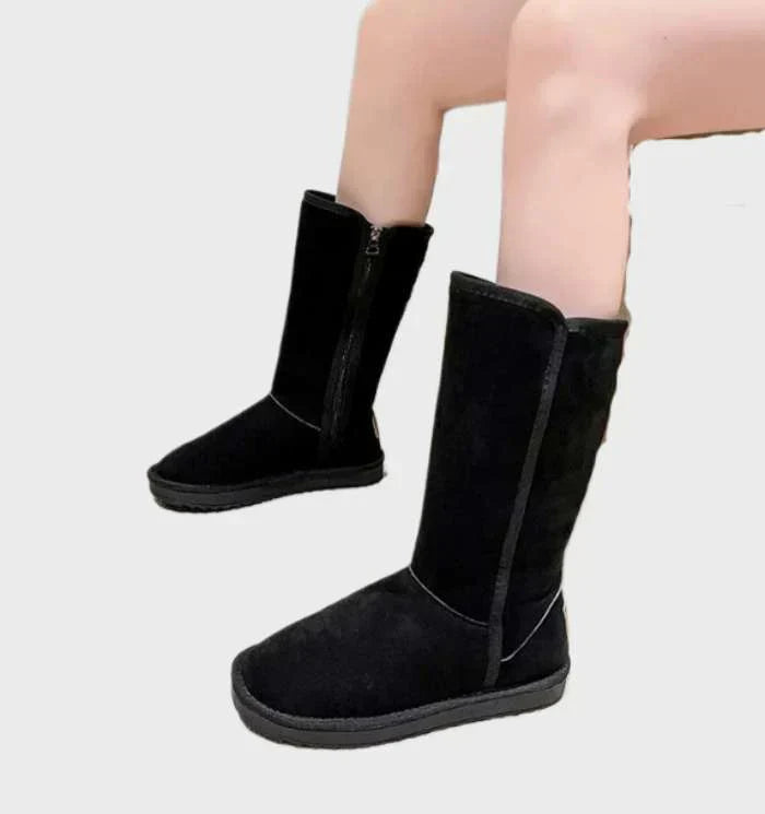 Sweden Sheepskin Ladies Boots - Sofia-Black-3.0-State of Style