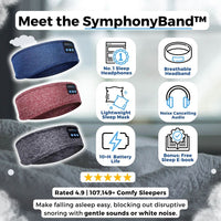 SymphonyBand™ Sleep Headphones-Ocean Blue-State of Style