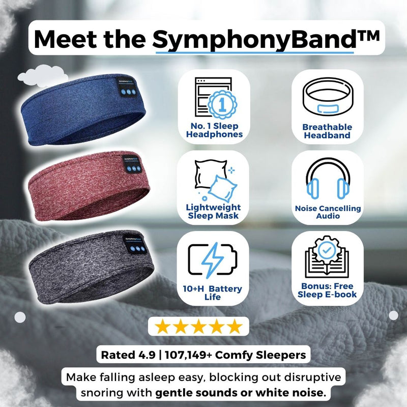 SymphonyBand™ Sleep Headphones-Ocean Blue-State of Style