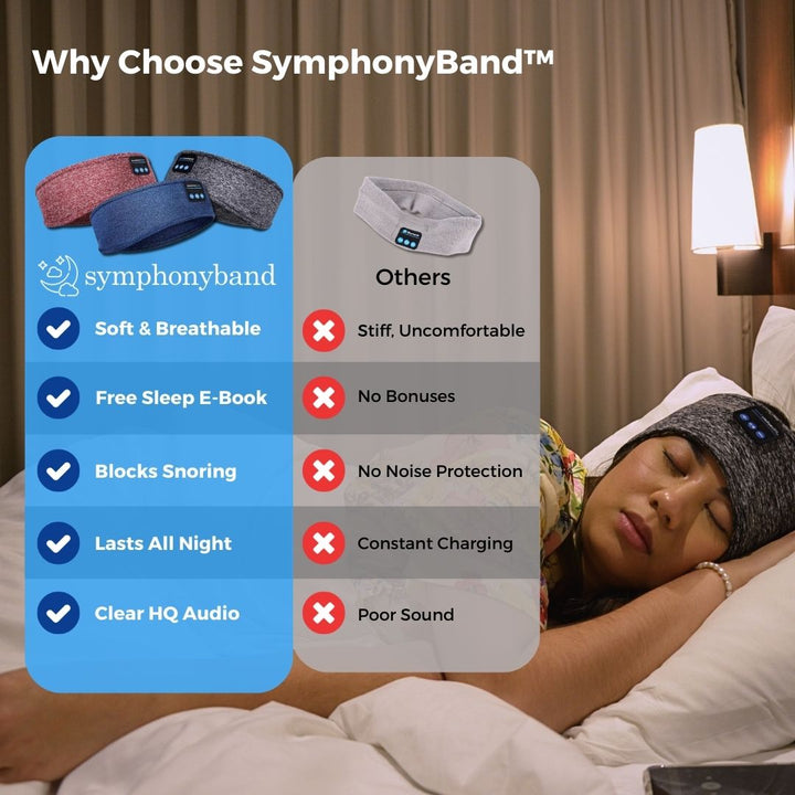 SymphonyBand™ Sleep Headphones-Ocean Blue-State of Style