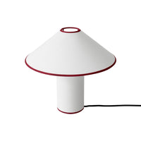 Table lamp with fabric shade – Lunara-Red+White-State of Style