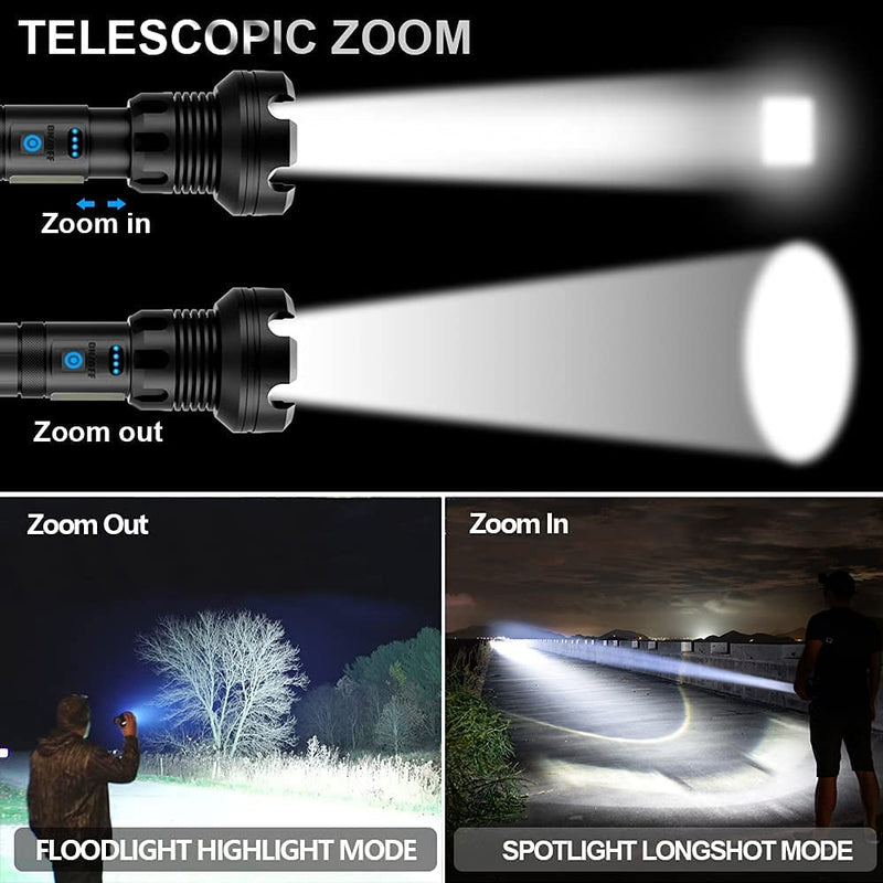 Tactical Flashlight - LumenTact-Excludes Battery-Basic Version (50.000 LUMEN)-State of Style