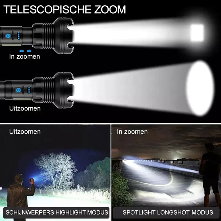 Tactical Flashlight - LumenTact-Excludes Battery-Basic Version (50.000 LUMEN)-State of Style