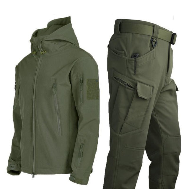 Tactical Men's Outdoor Clothing - ValorTrek-Green-Bundle offer! (Jacket + Trousers)-S-State of Style