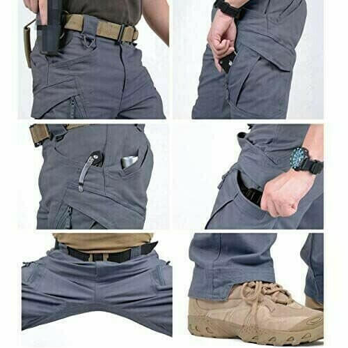 Tactical Outdoor Cargo Trousers | Nova Stretch Cargo Trousers for Men-Khaki-S-State of Style