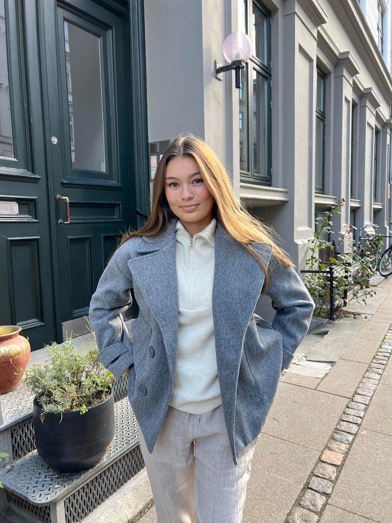 Tailored Ladies Winter Jacket - Elise-Grey-XS/S-State of Style
