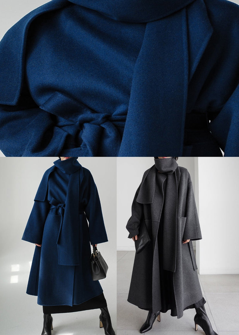 Tailored Wool Ladies Winter Coat - Isabelle-Grey-S-State of Style