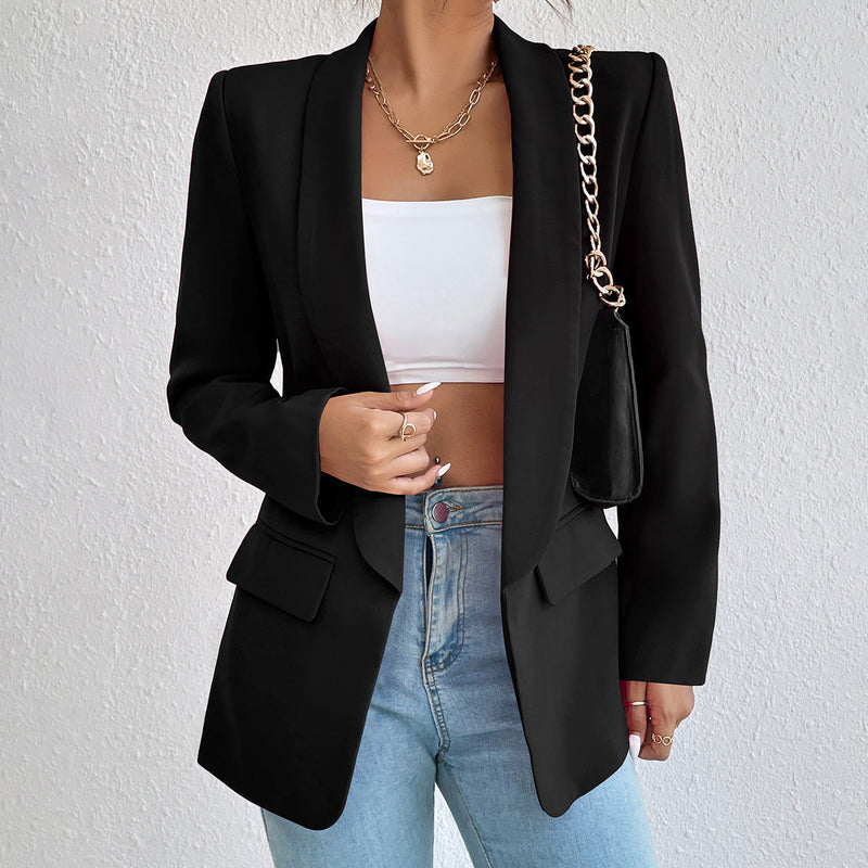 Tatjana | Timeless Classic Elegant Blazer-Black-S-State of Style
