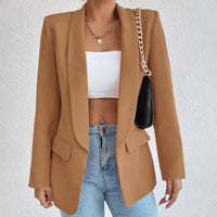 Tatjana | Timeless Classic Elegant Blazer-Brown-S-State of Style