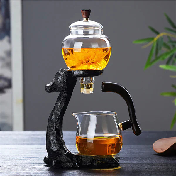 Tea Set with Innovative Magnetic Design - MagneticTeaSet-Black Teapot-State of Style
