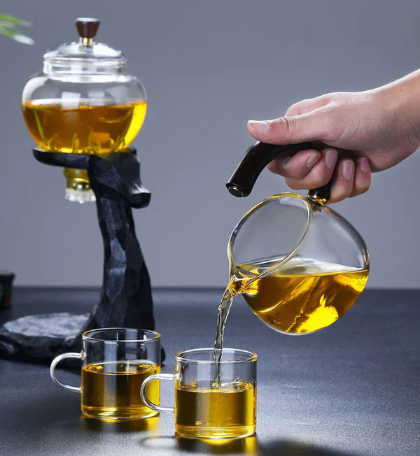 Tea Set with Innovative Magnetic Design - MagneticTeaSet-Blue Teapot-State of Style