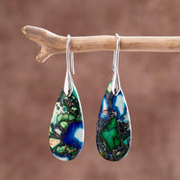 Teardrop Earrings with Natural Grounding - Sylvara-Gold-State of Style