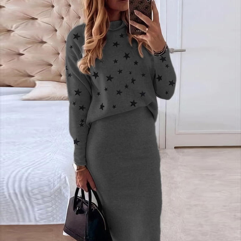 Tess Elegant and Stylish Comfy Set-Khaki-S-State of Style