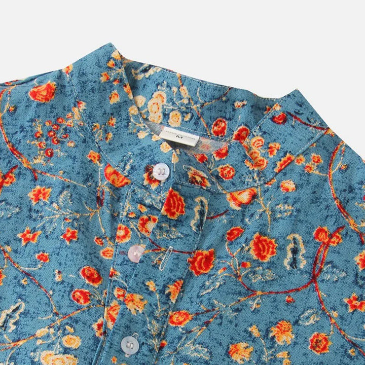 Thaddeus | Stylish Summer Top-Blue-M-State of Style